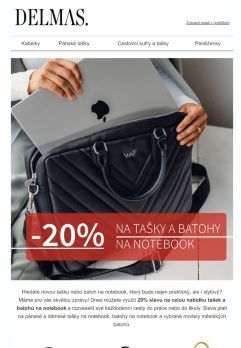 🔔 -20% na tašky a batohy na notebook | Jen do dnešní půlnoci ⏳