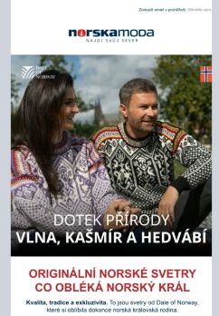 Originální norské svetry co obléká norský král