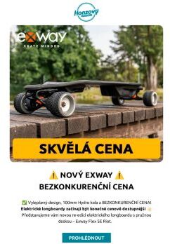 Nový Exway za 🤩 BEZKONKURENČNÍ CENU 🔴