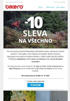 🍂Poslední den podzimní 10 % slevy na všechno🛒