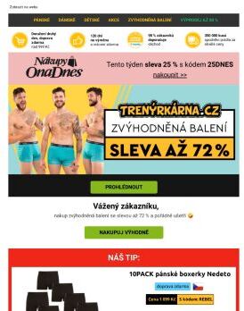 MULTIBALENÍ se slevou až 72 % 😍