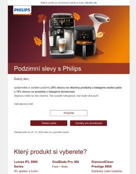 Podzimní slevy s Philips 🍂