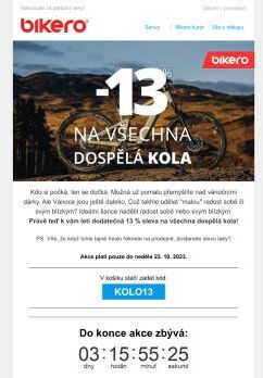 💥Sleva 13 % na dospělá kola!🛒