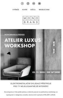 Pozvánka na ATELIER LUXUS workshop