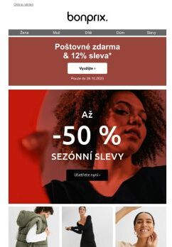 Dnes naposledy |  SEZÓNNÍ SLEVY + 12% sleva na VŠE + poštovné zdarma