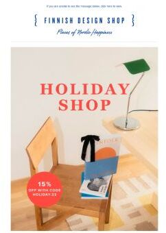 15% OFF | Holiday Season Shop opening offer