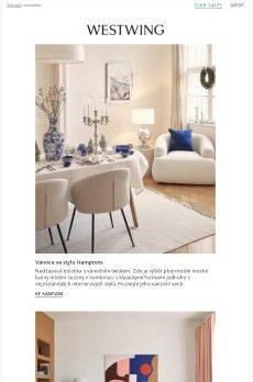 Vánoce ve stylu Hamptons