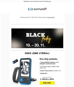 Neváhejte, BLACK FRIDAY stále pokračuje