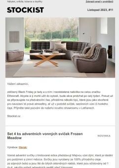Black Week, sleva 15% na celý Ethnicraft