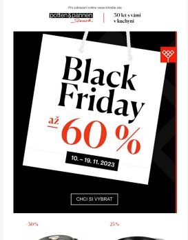 Nové hrnce a pánve v Black Friday!