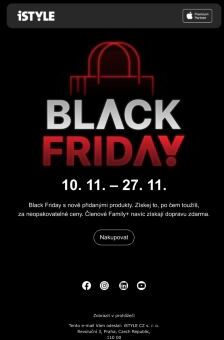 Black Friday s nově přidanými produkty