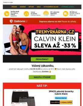 🩳 CALVIN KLEIN ve slevě ❗