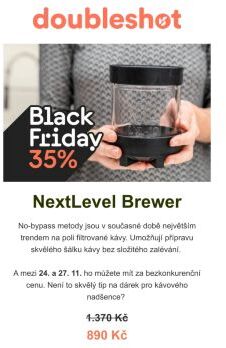 Nepropásněte NextLevel brewer s 35% slevou. Již tento pátek.