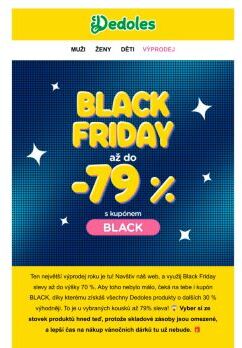 Využij dnešní Black Friday se slevami až do -79 % 💣
