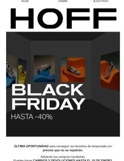 HASTA -40% | BLACK FRIDAY