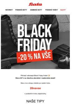 Sleva 20 % na všechno! 🎰 | Black Friday Grand finále