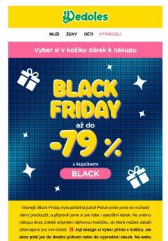 Black Friday až do -79 % prodloužen! 🤩
