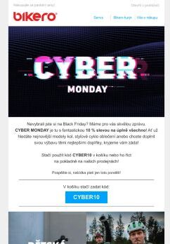 💥10 % na všechno - CYBER MONDAY!🛒