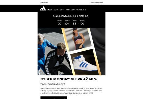 Ušetři až 60 % v akci adidas