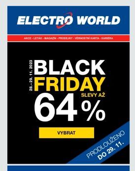 BLACK FRIDAY prodloužen do středy - nakupovat výhodně můžete až do 29. 11. 2023.