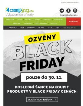 ➡ Poslední šance - Black Friday prodloužen do 30. 11.