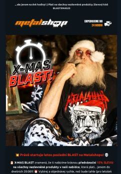 X-Mas Blast: 15% SLEVA NA VŠE! ⚠️