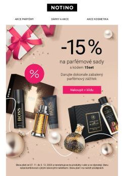 -15 % na vánoční parfémové sady 🎄