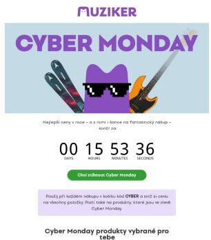 Konec akce CYBER MONDAY