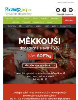 ➡ Měkkouši - dadatečná sleva 15 %