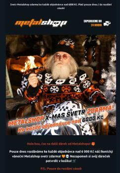 METALSHOP X-mas SVETR ZDARMA!