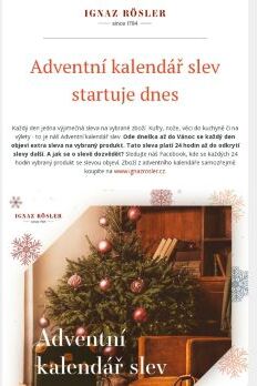 Adventní kalendář slev startuje dnes