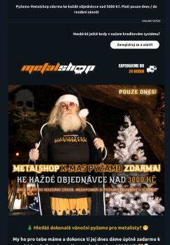 METALSHOP X-Mas PYŽAMO ZDARMA!