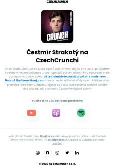 🤩 Nový podcast Crunch s Čestmírem Strakatým