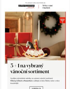 3 + 1 na vánoční porcelán Villeroy & Boch a Rosenthal