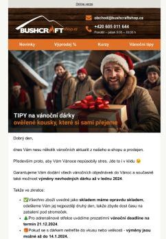 [Tipy na vánoční dárky] Máme vše pro milovníky pobytu v přírodě
