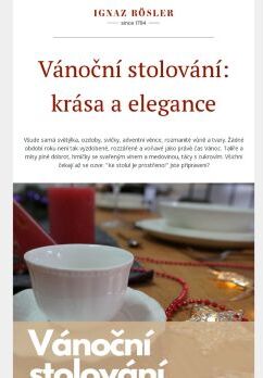 Vánoční stolování: krása a elegance