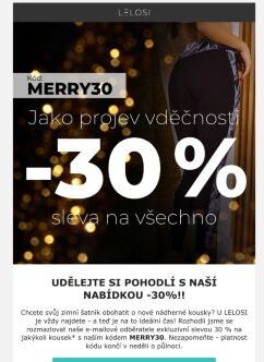 Získejte 30% slevu na všechno