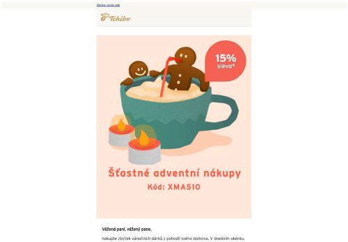 POUZE DNES 🕯️ 15% sleva s adventními nákupy 🛍️