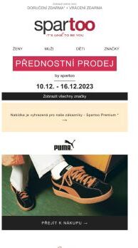 Móda jen a jen pro vás! Až -50% na značky Puma, Dorking, Diesel a Rinascimento s doručením zdarma