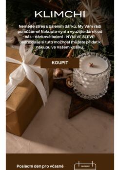 NECHTE SI DÁRKOVĚ ZABALIT VAŠI OBJEDNÁVKU 🎁