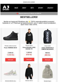 Nenechte si ujít naše BESTSELLERY!