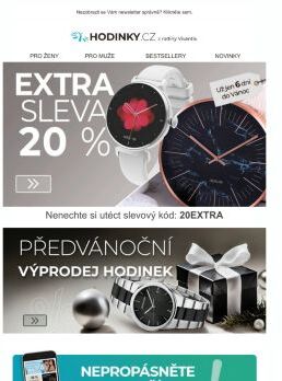 EXTRA sleva 20 % na nástěnné hodiny a smartwatch WOTCHI ♥