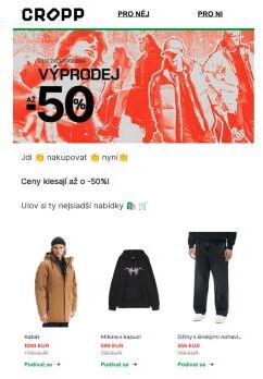 Až -50% 🤩 Výprodej v Cropp začíná právě teď!