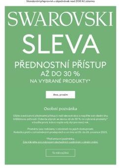 Jste zváni k nákupu ve slevové akci jako první