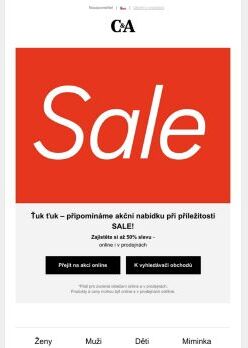 SALE až −50 %