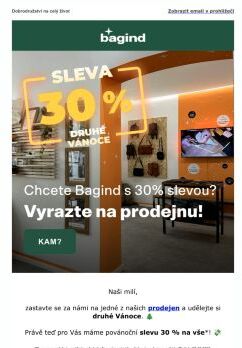 Druhé Vánoce: -30 % na vše 💸