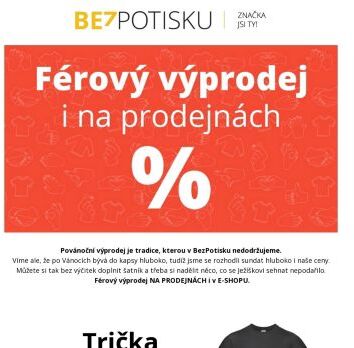 Férový výprodej 🛍️ tentokrát i ve všech prodejnách.