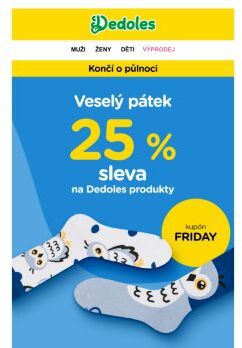 Odemkni si 25 % slevu pro veselejší pátek 🤩