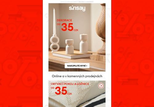 Bytové dekorace již od 35 CZK 🏡