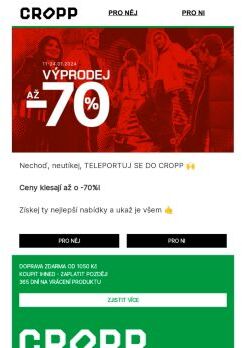 Druhá fáze VÝPRODEJE: -70% 😍